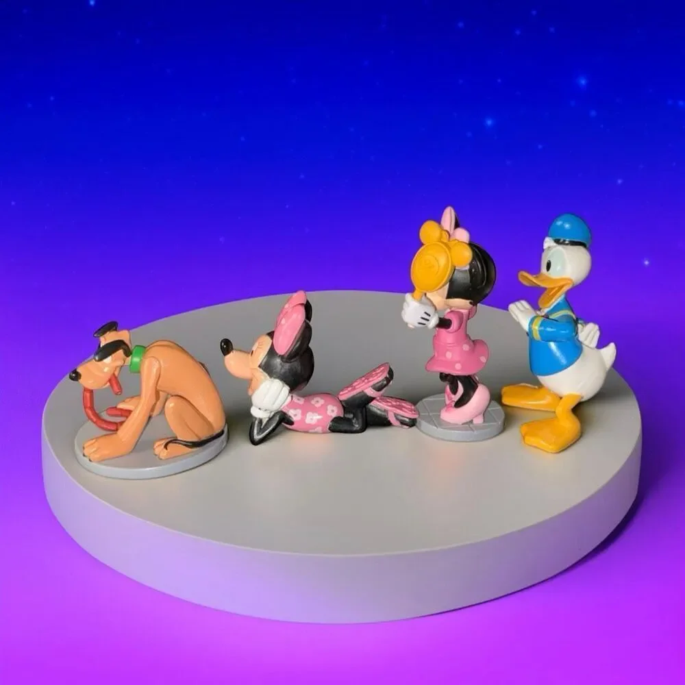 Disney's Cake Toppers Minnie Pluto Donald Duck Figures Toppers A48